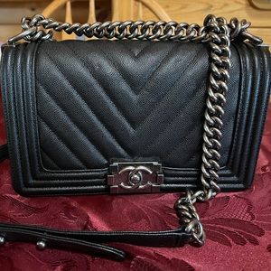 Chanel Chevron Boy Bag